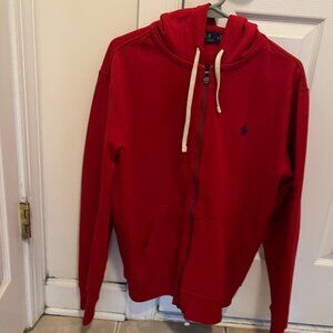Red Polo Ralph Lauren Zip Up